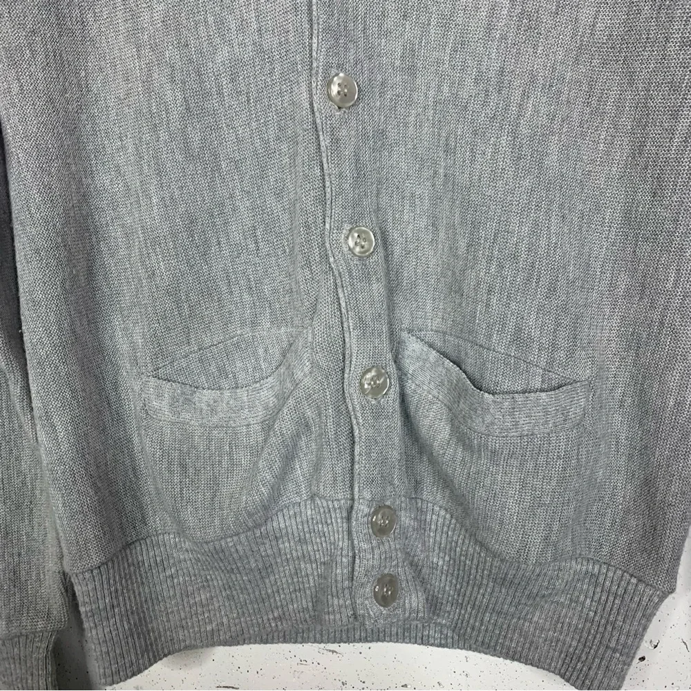 Virgin Zefran Heathered Knit Vintage Cardigan Sweater Size Medium - Picture 3 of 12